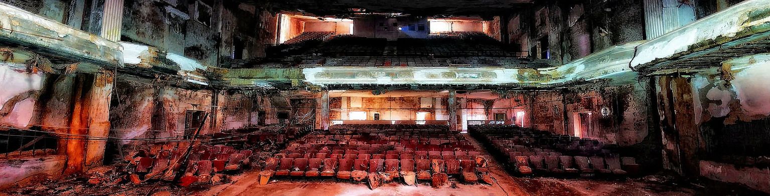Abandoned theater interior